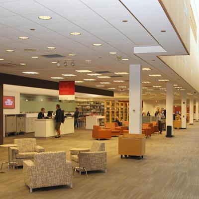 library tech center and study area