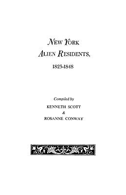 New York alien residents, 1825-1848  cover image cdn