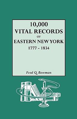 10,000 vital records of eastern New York, 1777-1834  cover image cdn