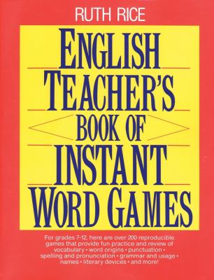English teacher's book of instant word games  cover image cdn