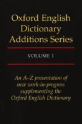 Oxford English dictionary. Additions series  cover image cdn