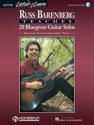 Russ Barenberg teaches 20 bluegrass guitar solos repertoire tunes for intermediate players cover image cdn