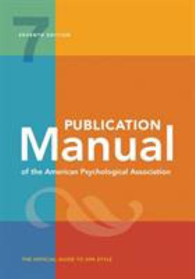 Publication manual of the American Psychological Association cover image cdn