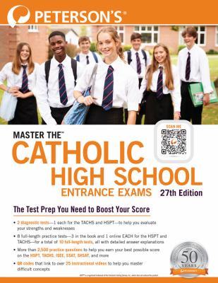 Peterson's master the Catholic high school entrance exams cover image cdn