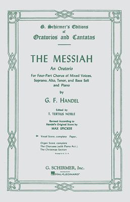 The Messiah an oratorio for four-part chorus of mixed voices, soprano, alto, tenor, and bass soli, and piano  cover image cdn