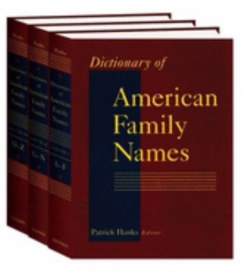 Dictionary of American family names cover image