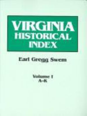 Virginia historical index : in two volumes  cover image cdn
