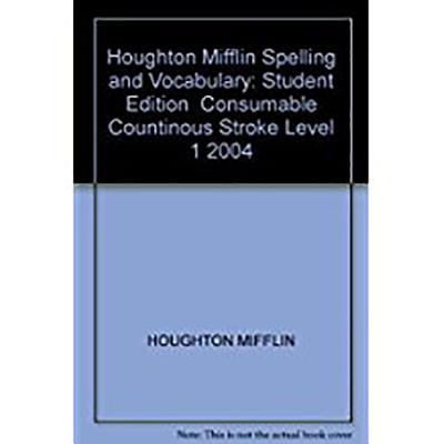 Houghton Mifflin spelling and vocabulary  cover image cdn