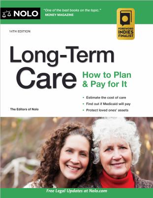 Long-term care : how to plan and pay for it cover image cdn