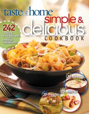 Taste of home simple and delicious cookbook  cover image cdn