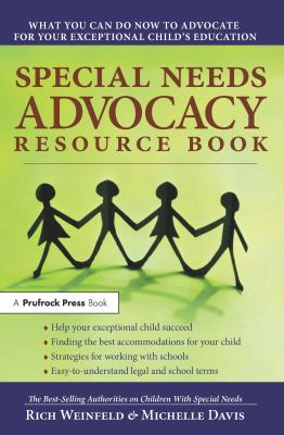 Special needs advocacy resource book : what you can do now to advocate for your exceptional child's education  cover image cdn