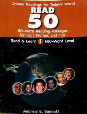 Read 50 : 50-word reading passages for fact, fiction, and fun at the 600-word level  cover image cdn