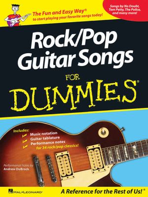 Rock/pop guitar songs for dummies cover image cdn