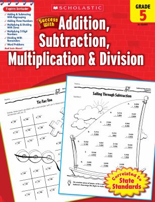 Success with addition, subtraction, multiplication & division. Grade 5 cover image cdn