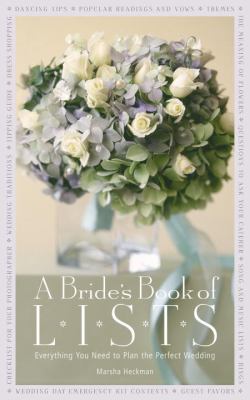 A bride's book of lists : everything you need to plan the perfect wedding  cover image cdn