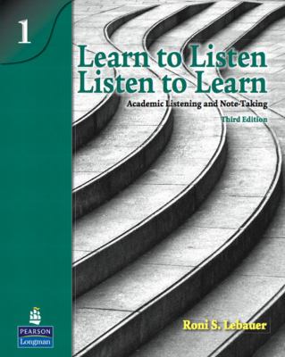Learn to listen listen to learn. 1 academic listening and note-taking  cover image cdn