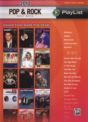 2010 pop & rock sheet music playlist : songs that made the year! cover image cdn