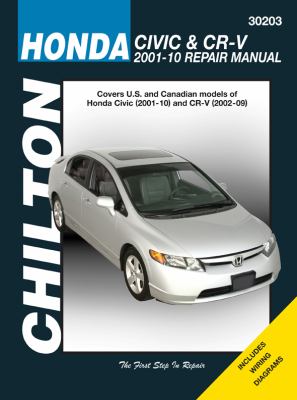Chilton's Honda Civic & CR-V, 2001-10 repair manual  cover image cdn