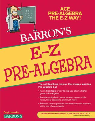 Barron's E-Z pre-algebra  cover image cdn