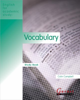 English for academic study : vocabulary. Study book cover image
