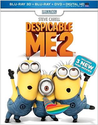 Despicable me 2 [3D Blu-ray + Blu-ray + DVD combo] cover image cdn