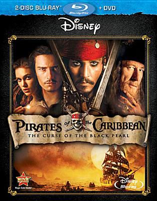 Pirates of the Caribbean, the curse of the Black Pearl [Blu-ray + DVD combo] cover image