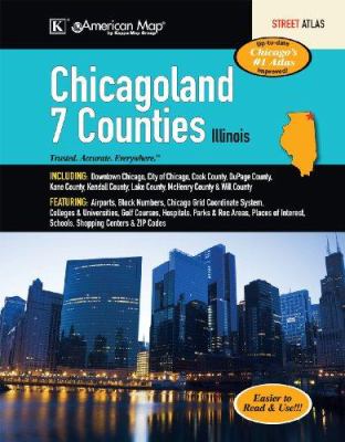 American Map Chicagoland Illinois seven county street atlas cover image