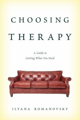 Choosing therapy : a guide to getting what you need  cover image cdn