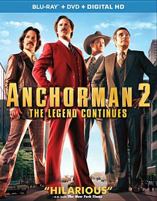 Anchorman. 2 [Blu-ray + DVD combo] the legend continues  cover image cdn
