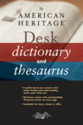 The American Heritage desk dictionary and thesaurus cover image cdn