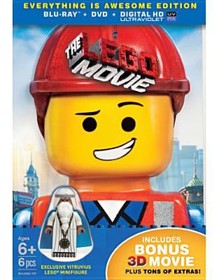 The LEGO movie [3D Blu-ray + Blu-ray + DVD combo] cover image cdn