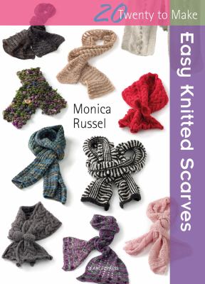 Easy knitted scarves  cover image cdn