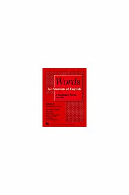 Words for students of English. Volume 4, Intermediate level : a vocabulary series for ESL  cover image cdn