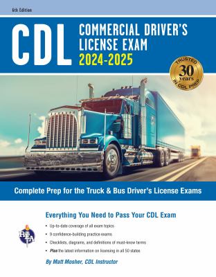 CDL Commercial driver's license exam : [complete prep for the truck & bus driver's license exam] cover image cdn
