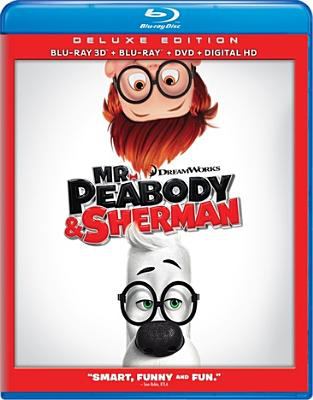 Mr. Peabody & Sherman [3D Blu-ray + Blu-ray + DVD combo] cover image cdn