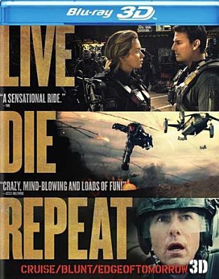 Edge of tomorrow [3D Blu-ray + Blu-ray + DVD combo] cover image cdn