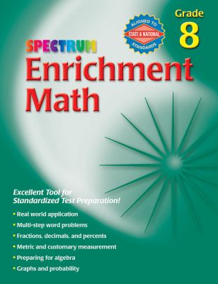 Spectrum enrichment math. Grade 8 cover image cdn