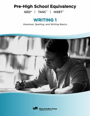 Pre-high school equivalency. Writing. 1, Grammar, spelling, and writing basics cover image cdn