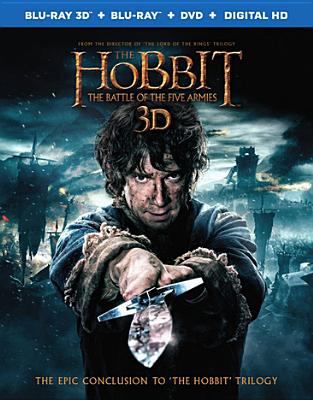 The hobbit. The battle of the five armies [3D Blu-ray + Blu-ray + DVD combo] cover image cdn