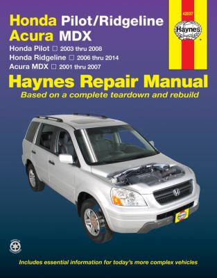 Honda Pilot & Ridgeline, Acura MDX automotive repair manual  cover image cdn
