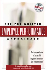 199 pre-written employee performance appraisals the complete guide to successful employee evaluations and documentation  cover image cdn