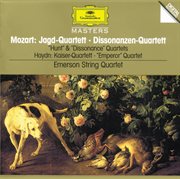 Mozart, w.a.: string quartets k. 458 "hunt"; k. 465 "dissonance" / haydn, j.: string quartet, op.76 cover image cdn