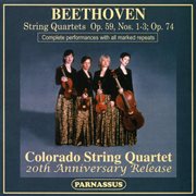 Beethoven string quartets: op. 59, nos. 1-3; op. 74 cover image cdn