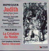 Authur honegger: judith & darius milhaud: la creation du monde cover image cdn