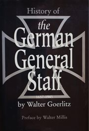 History Of The German General Staff 1657-1945 cover image cdn