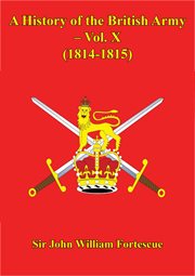 A history of the british army, volume x cover image cdn