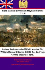 Letters and journals of field marshal sir william maynard gomm, g.c.b. &c, &c cover image cdn