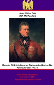 Memoirs of british generals distinguished in the peninsular war, volume ii cover image cdn