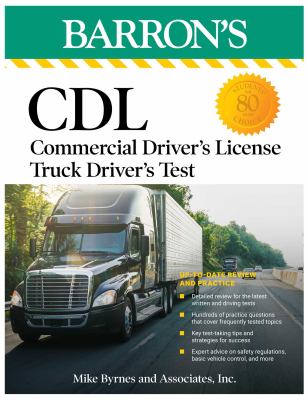 Barron's CDL commercial driver's license truck driver's test cover image cdn
