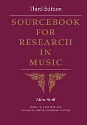 Sourcebook for research in music cover image cdn